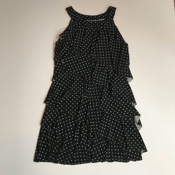 White House Black Market Dresses & Skirts - White House Black Market Black/White Ruffle Dress